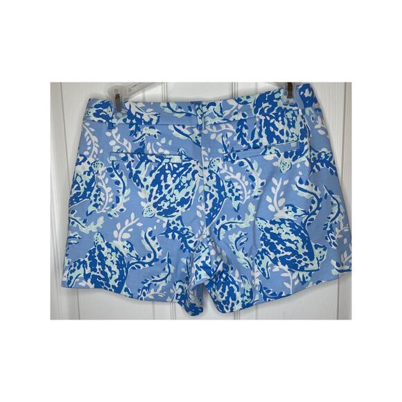 Lilly Pulitzer Blue Turtle Shorts size 0 - Picture 2 of 7